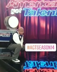 DeAndre on the America\'s Got Talent stage.